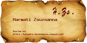 Harmati Zsuzsanna névjegykártya